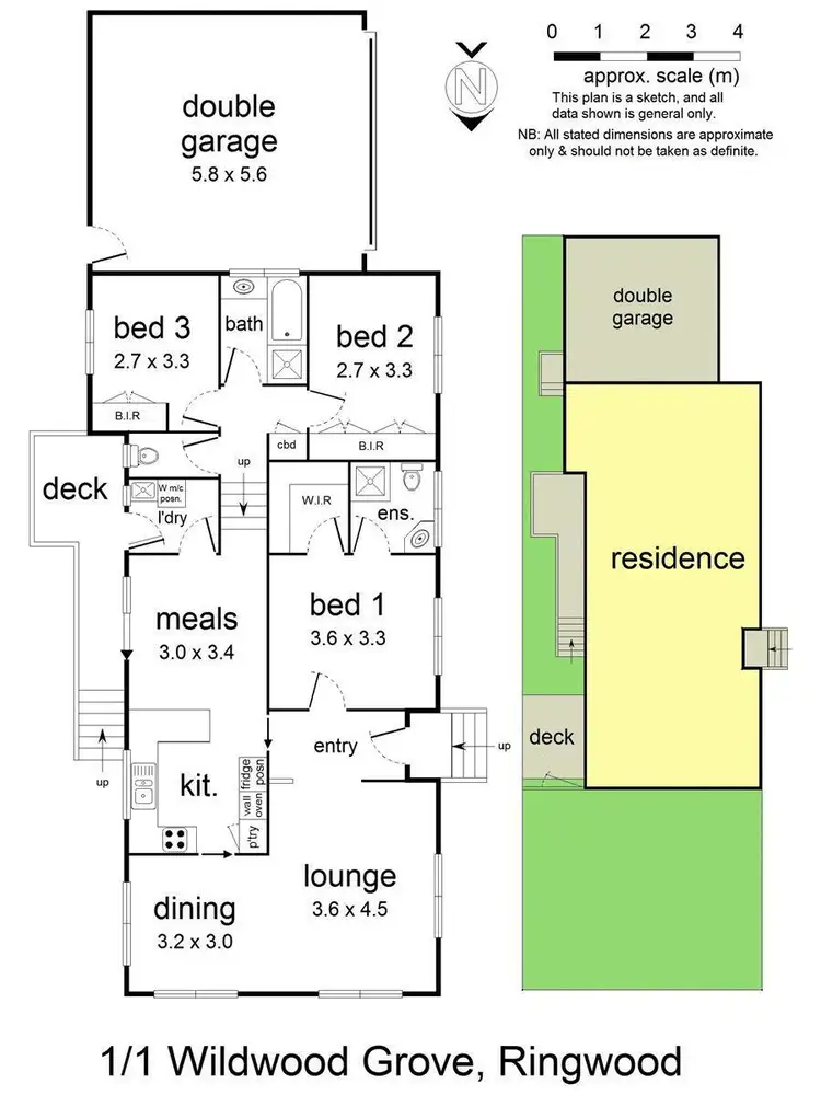 Floorplan of Homely unit listing, 1/1 Wildwood Grove, Ringwood VIC 3134