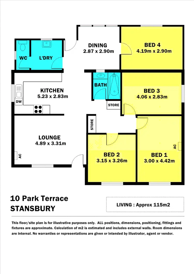 Floorplan of Homely house listing, 10 Park Terrace, Stansbury SA 5582