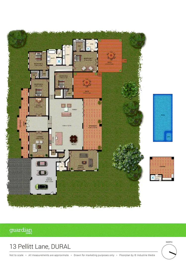 Floorplan of Homely house listing, 13 Pellitt Lane, Dural NSW 2158