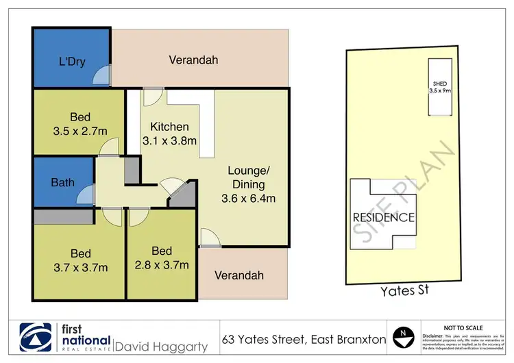 Floorplan of Homely house listing, 63 Yates Street, East Branxton NSW 2335