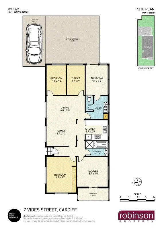 Floorplan of Homely house listing, 7 Vides Street, Cardiff NSW 2285