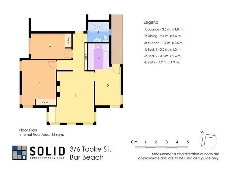 Floorplan of Homely apartment listing, 3/6 Tooke Street, Bar Beach NSW 2300