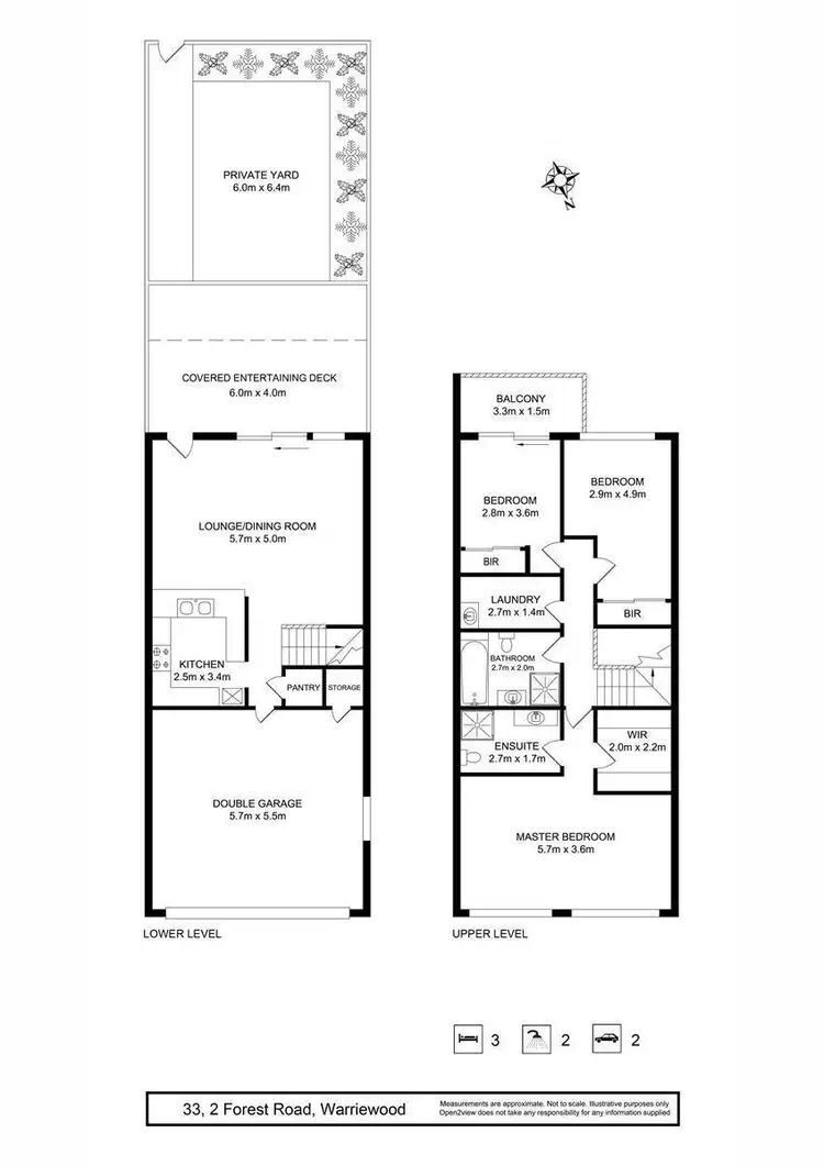 Floorplan of Homely townhouse listing, 33/2 Forest Road, Warriewood NSW 2102