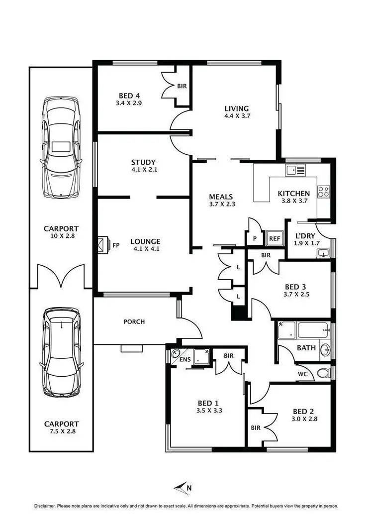 Floorplan of Homely house listing, 35 Flinders Street, Sunbury VIC 3429