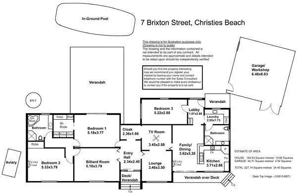 Floorplan of Homely house listing, 7 Brixton Street, Christies Beach SA 5165