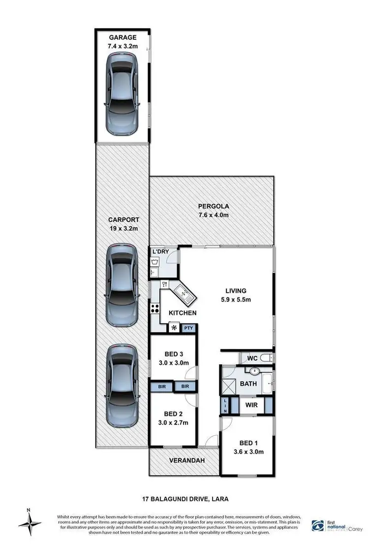 Floorplan of Homely house listing, 17 Balagundi Drive, Lara VIC 3212