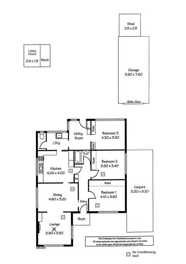 Floorplan of Homely house listing, 50 Catherine Street, Lower Mitcham SA 5062