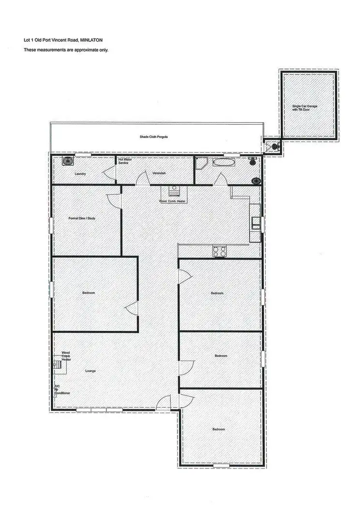Floorplan of Homely house listing, 434 Old Port Vincent Road, Minlaton SA 5575