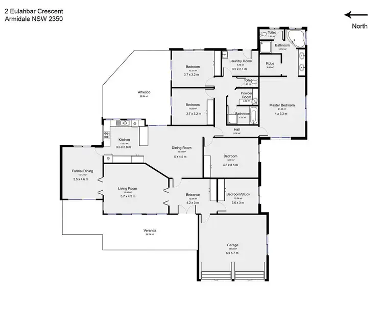 Floorplan of Homely house listing, 2 Eulahbar Crescent, Armidale NSW 2350
