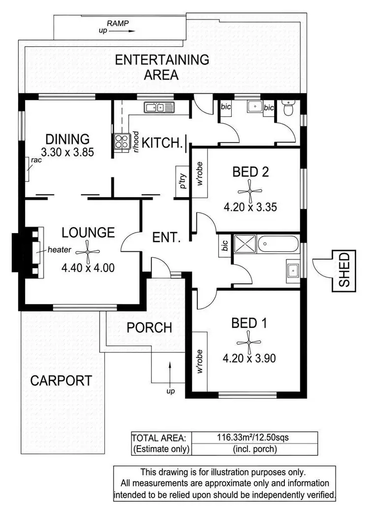 Floorplan of Homely house listing, 1/2 Cathcart Terrace, Seacliff Park SA 5049