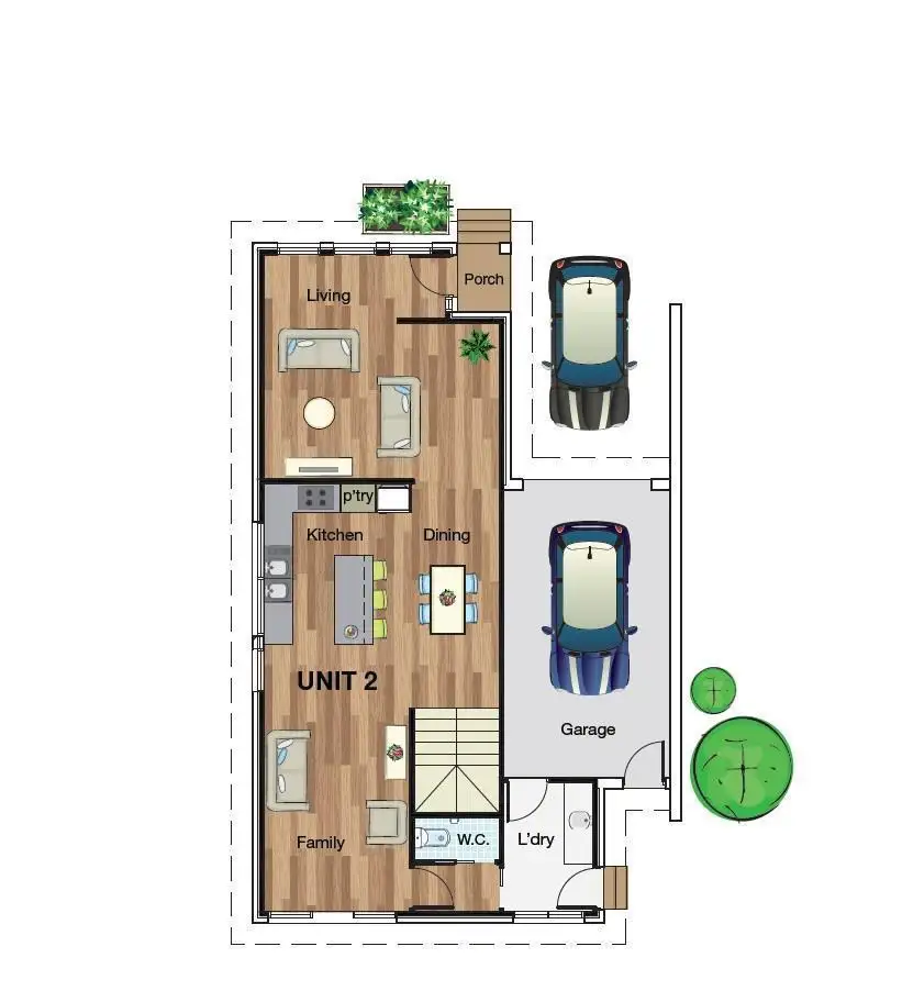 Floorplan of Homely townhouse listing, 2/416-420 Dorset Road, Croydon VIC 3136