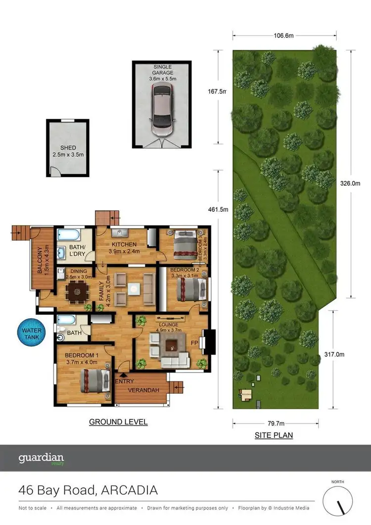 Floorplan of Homely house listing, 46 Bay Road, Arcadia NSW 2159