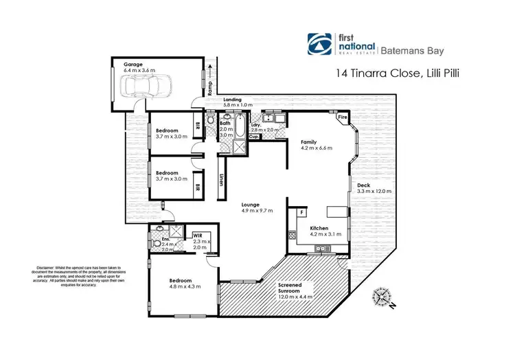 Floorplan of Homely house listing, 14 Tinarra Close, Lilli Pilli NSW 2536