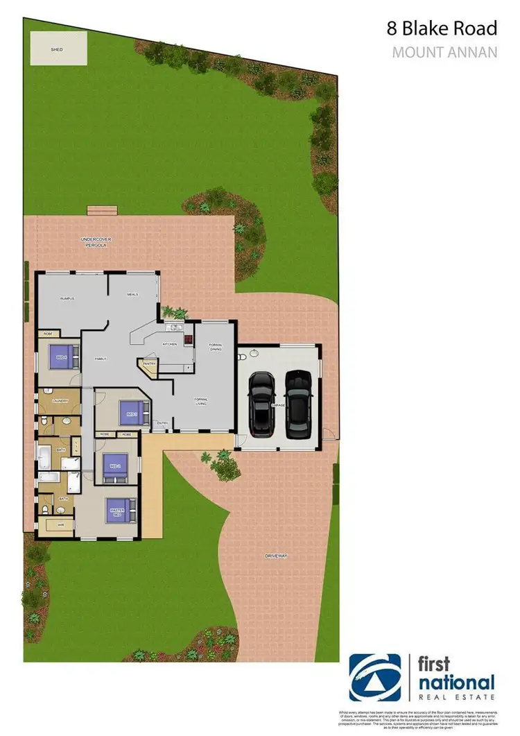 Floorplan of Homely house listing, 8 Blake Road, Mount Annan NSW 2567
