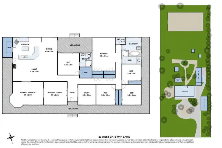Floorplan of Homely house listing, 20 West Gateway, Lara VIC 3212