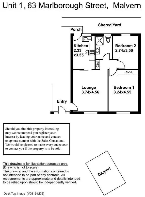 Floorplan of Homely house listing, 1/63 Marlborough Street, Malvern SA 5061