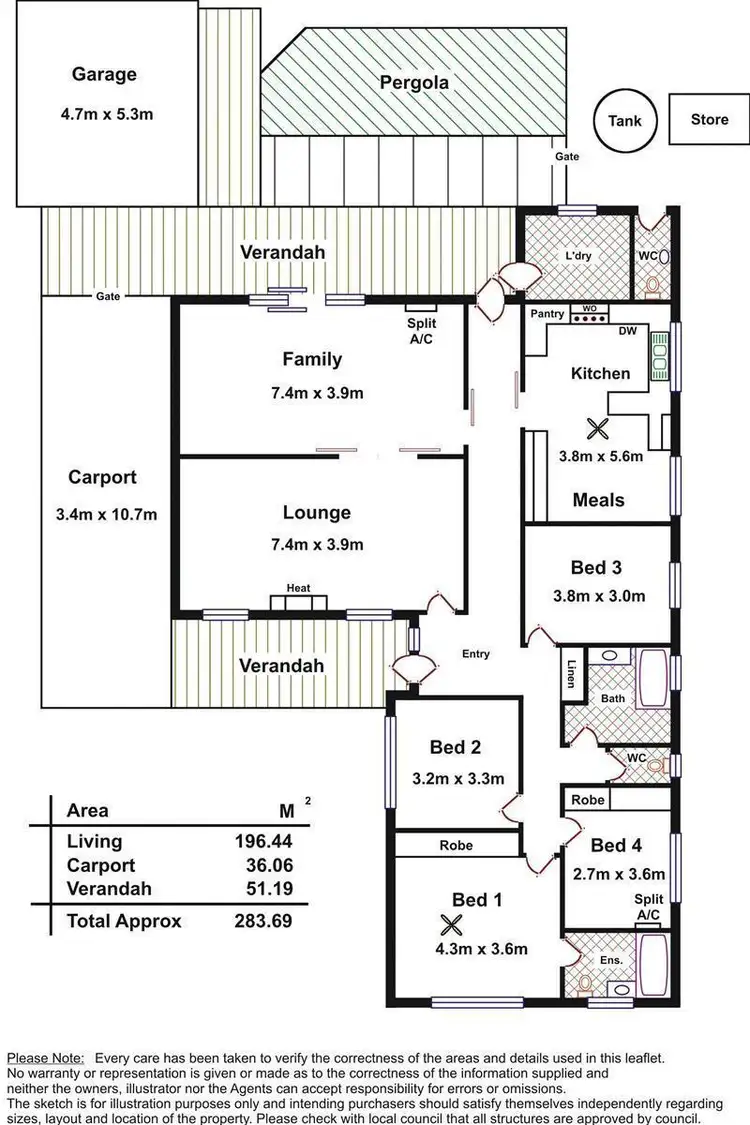Floorplan of Homely house listing, 19 Mintanta Drive, Banksia Park SA 5091
