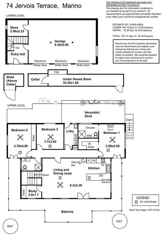 Floorplan of Homely house listing, 74 Jervois Terrace, Marino SA 5049