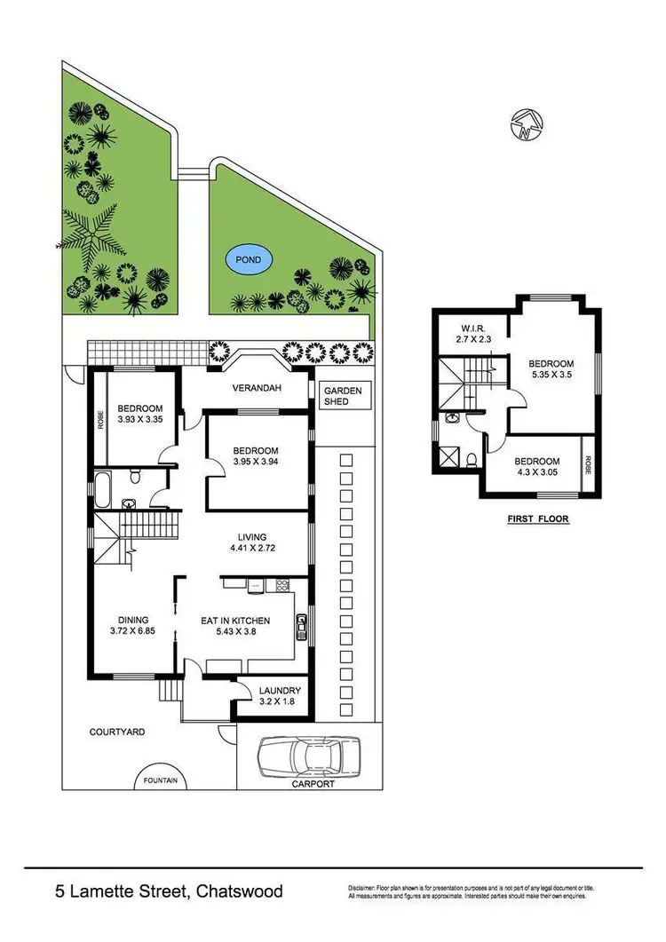 Floorplan of Homely house listing, 5 Lamette Street, Chatswood NSW 2067