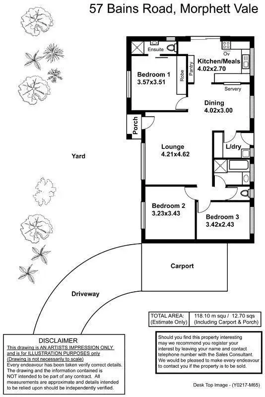 Floorplan of Homely house listing, 57 Bains Road, Morphett Vale SA 5162