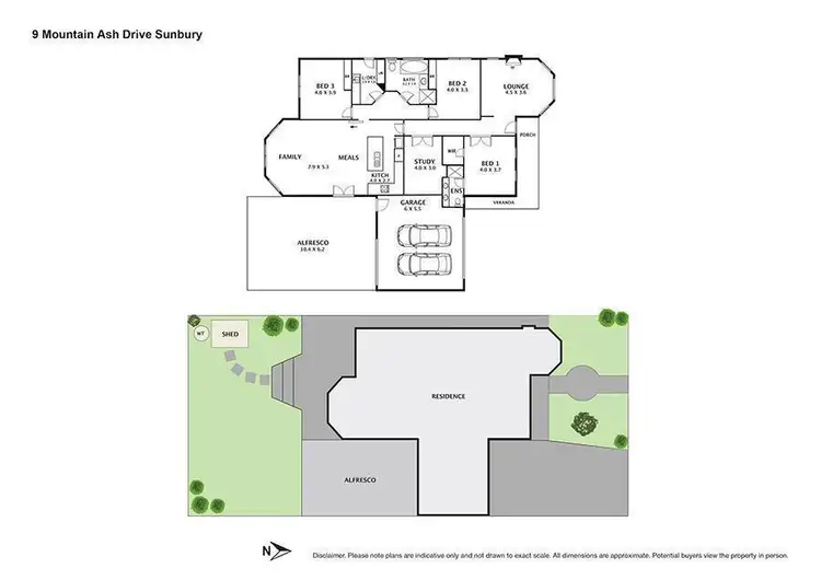 Floorplan of Homely house listing, 9 Mountain Ash Drive, Sunbury VIC 3429