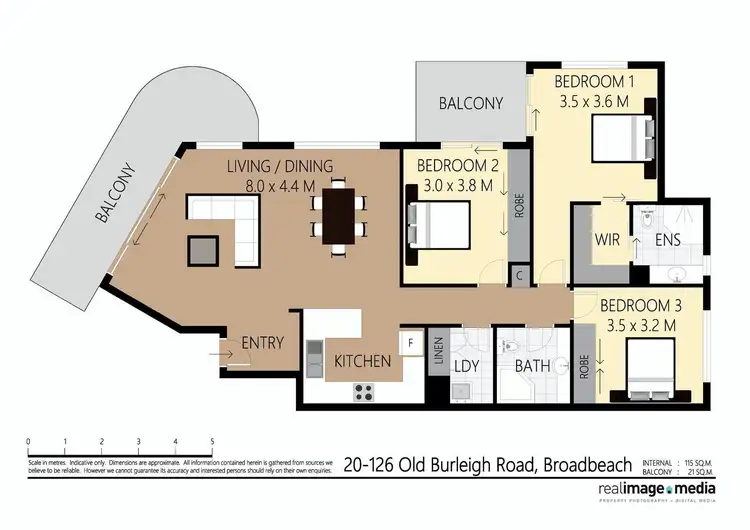 Floorplan of Homely apartment listing, 20/122 Old Burleigh Road, Broadbeach QLD 4218
