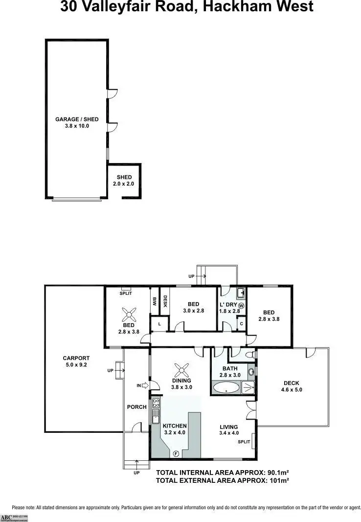 Floorplan of Homely house listing, 30 Valleyfair Road, Hackham West SA 5163