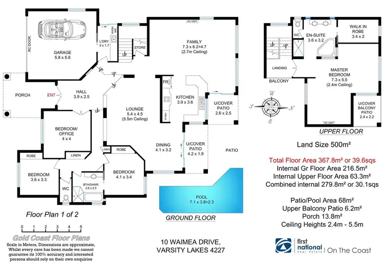 Floorplan of Homely house listing, 10 Waimea Drive, Varsity Lakes QLD 4227