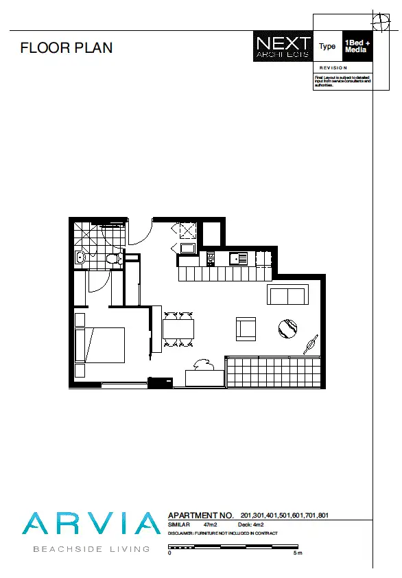 Floorplan of Homely apartment listing, 701/67 Watt Street, Newcastle NSW 2300