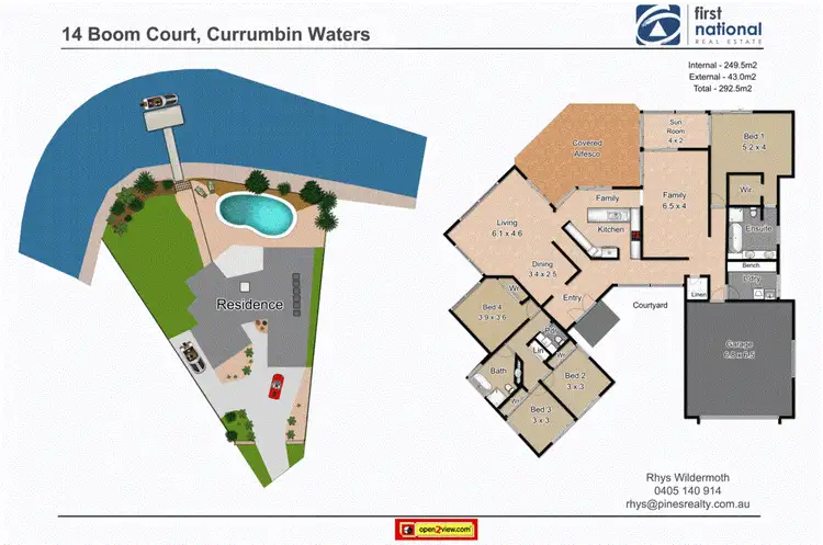 Floorplan of Homely house listing, 14 Boom Court, Currumbin Waters QLD 4223