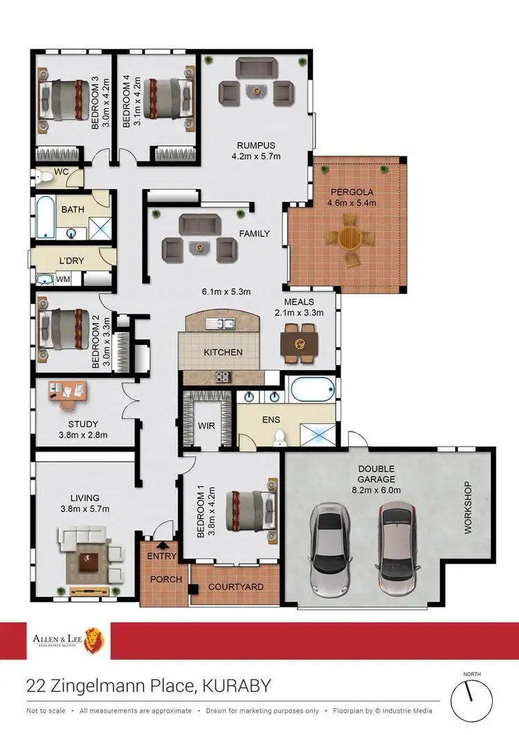 Floorplan of Homely house listing, 22 Zingelmann Place, Kuraby QLD 4112