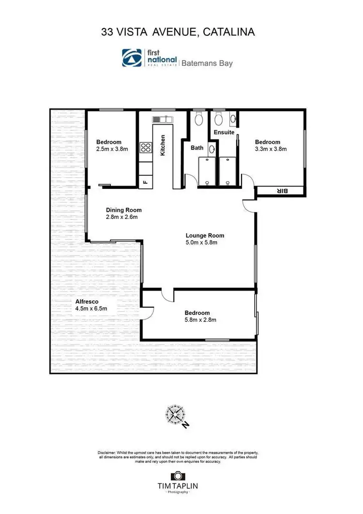Floorplan of Homely house listing, 33 Vista Avenue, Catalina NSW 2536