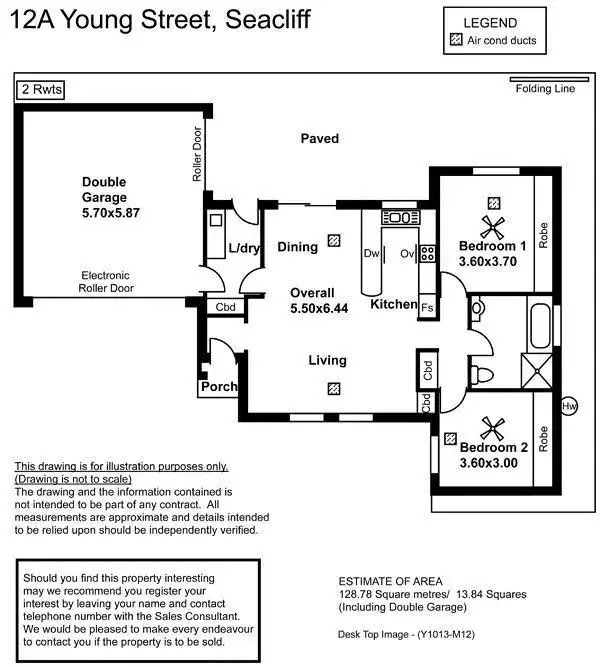 Floorplan of Homely house listing, 12A Young Street, Seacliff SA 5049