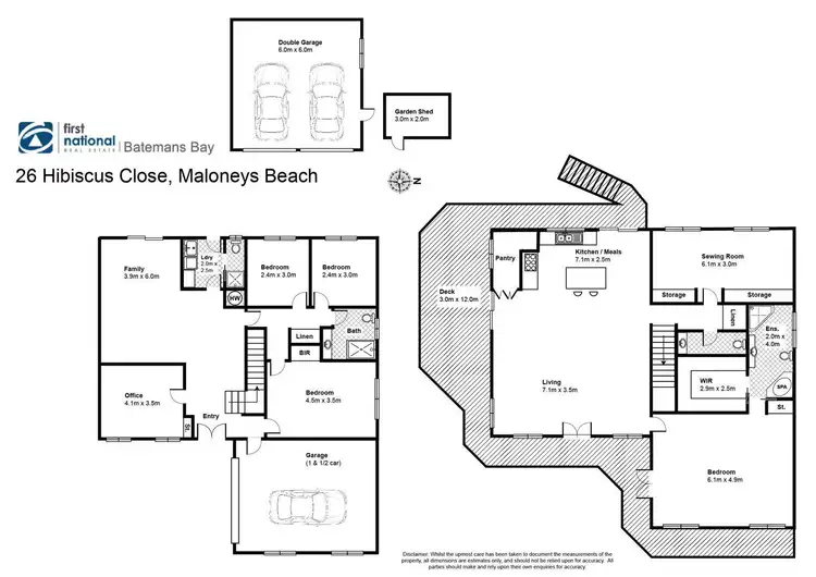 Floorplan of Homely house listing, 26 Hibiscus Close, Maloneys Beach NSW 2536
