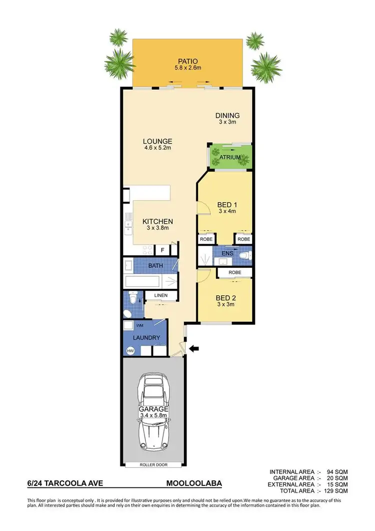 Floorplan of Homely unit listing, 6/24 Tarcoola Avenue, Mooloolaba QLD 4557