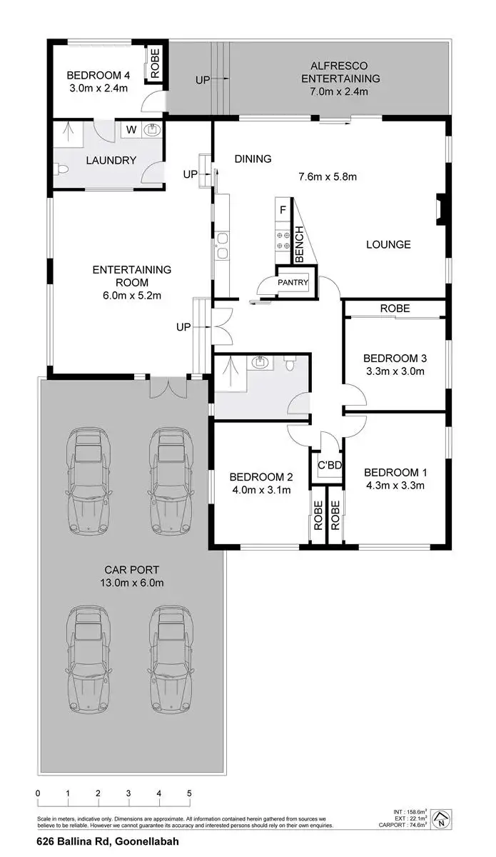 Floorplan of Homely house listing, 626 Ballina Road, Goonellabah NSW 2480