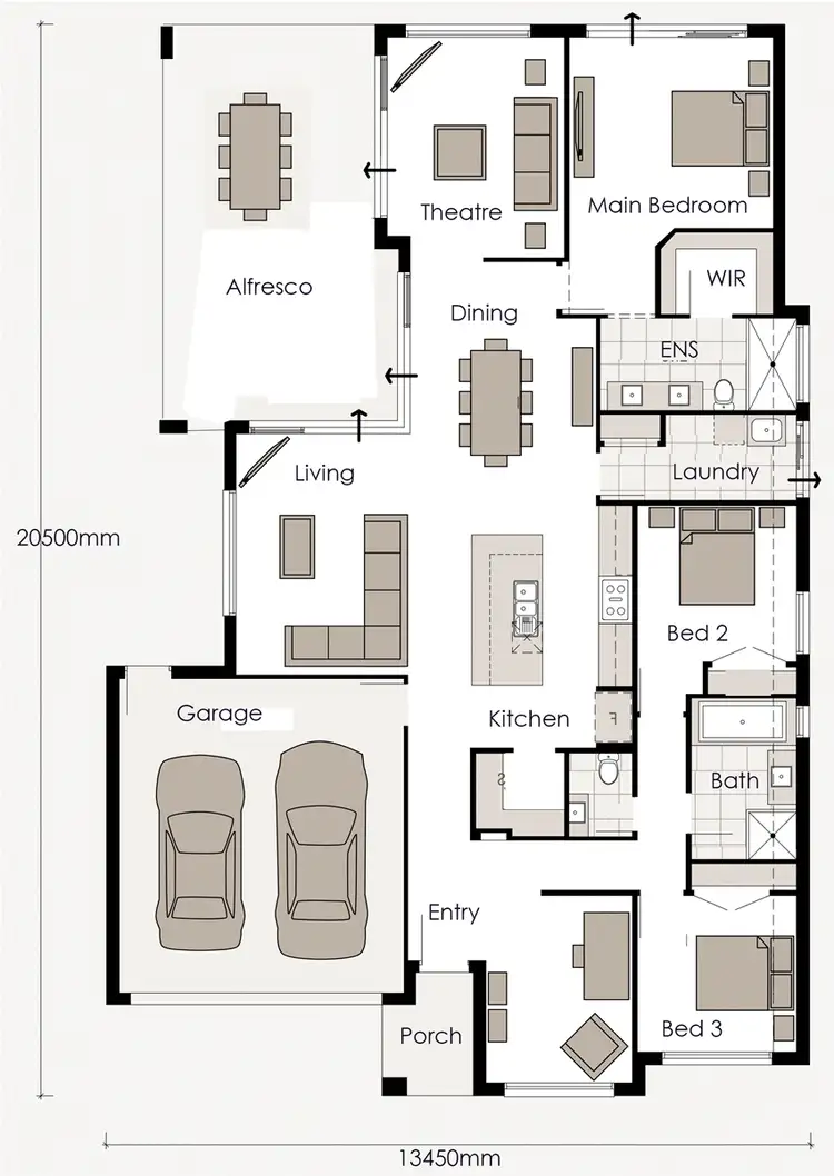 Floorplan of Homely house listing, 23 Galah Place, Mountain Creek QLD 4557