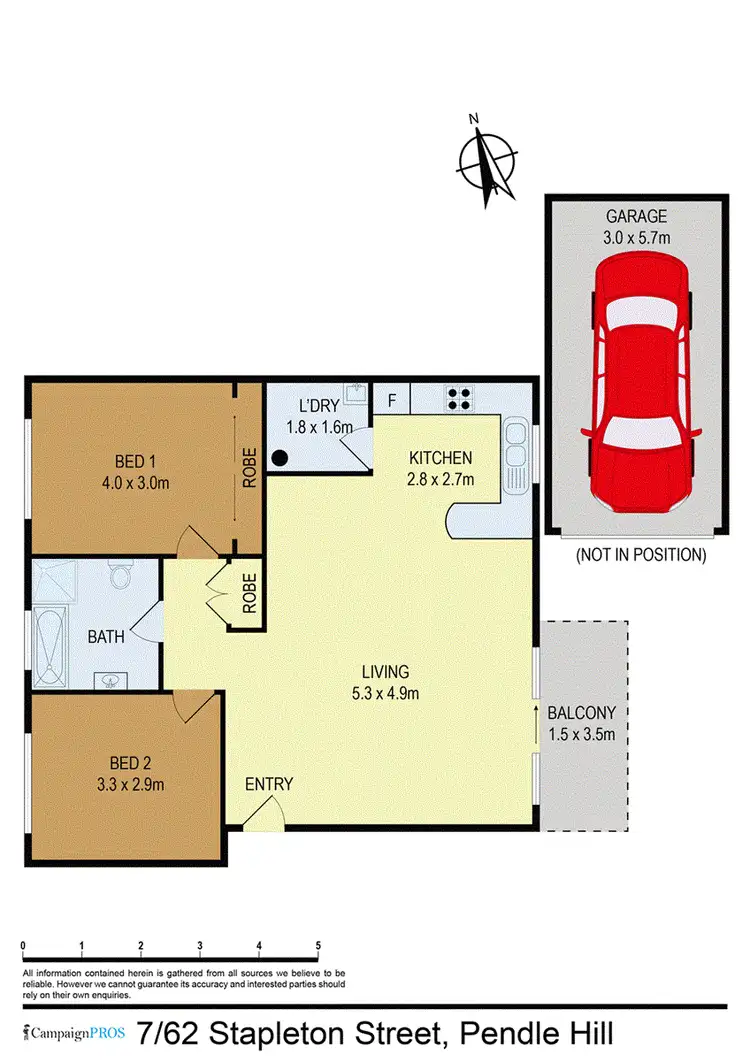Floorplan of Homely apartment listing, 7/62 Stapleton Street, Pendle Hill NSW 2145