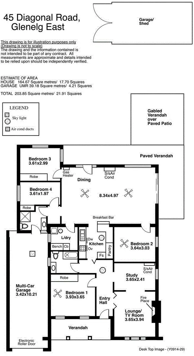 Floorplan of Homely house listing, 45 Diagonal Road, Glenelg East SA 5045