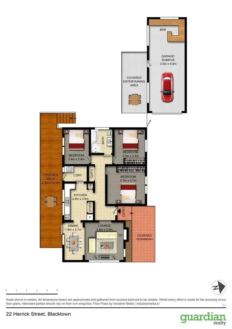 Floorplan of Homely house listing, 22 Herrick Street, Blacktown NSW 2148
