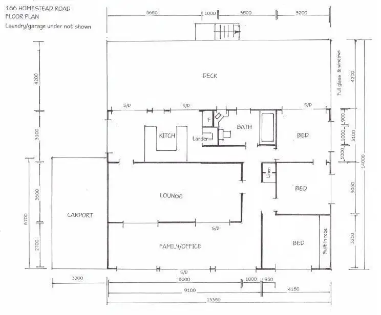 Floorplan of Homely rural property listing, 166 Homestead Road, Tenterfield NSW 2372