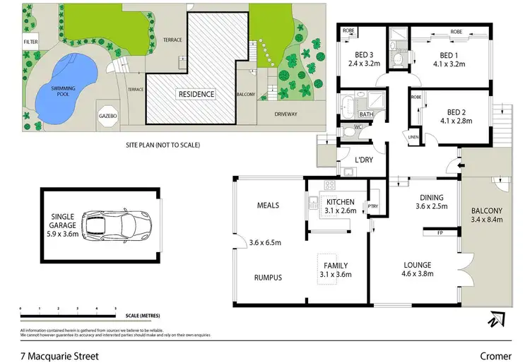 Floorplan of Homely house listing, 7 Macquarie Street, Cromer NSW 2099