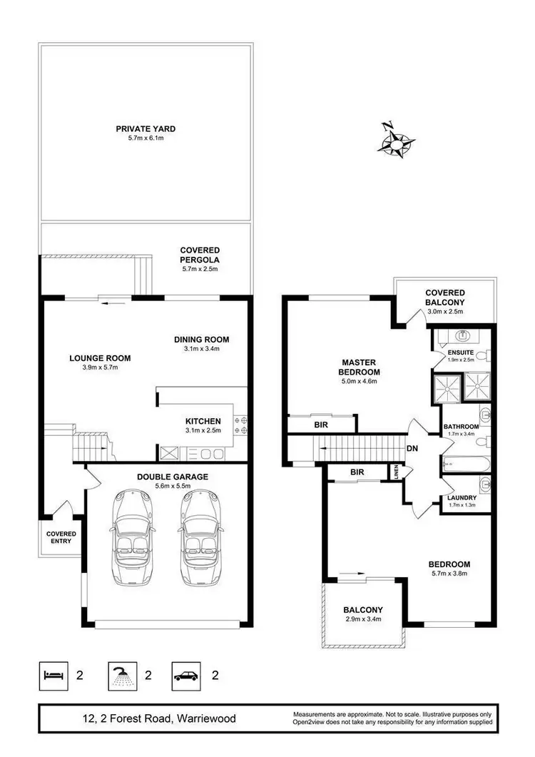 Floorplan of Homely townhouse listing, 12/2 Forest Road, Warriewood NSW 2102