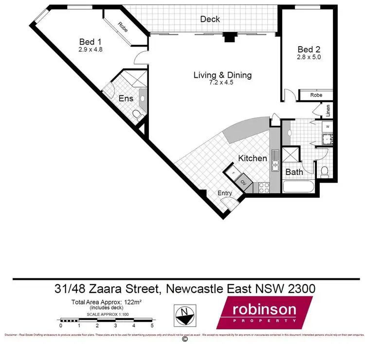 Floorplan of Homely apartment listing, 31/48 Zaara Street, Newcastle East NSW 2300