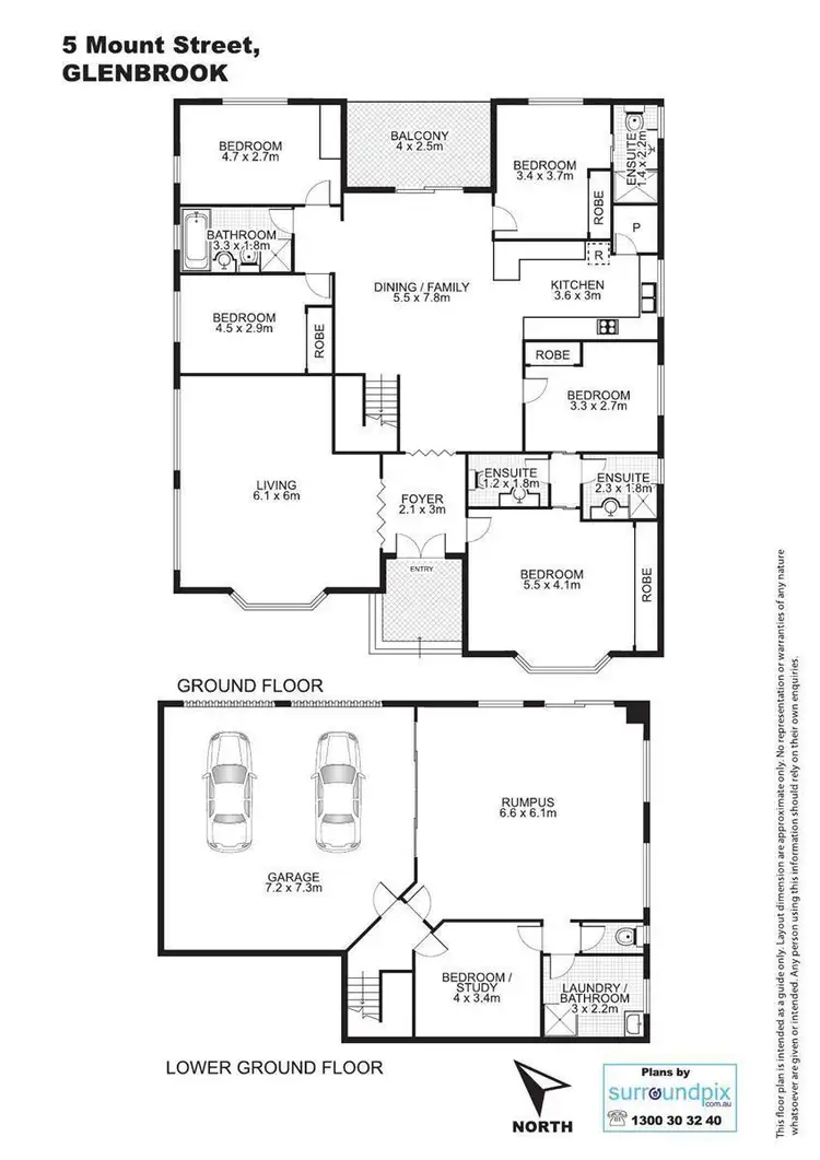 Floorplan of Homely house listing, 5 Mount Street, Glenbrook NSW 2773