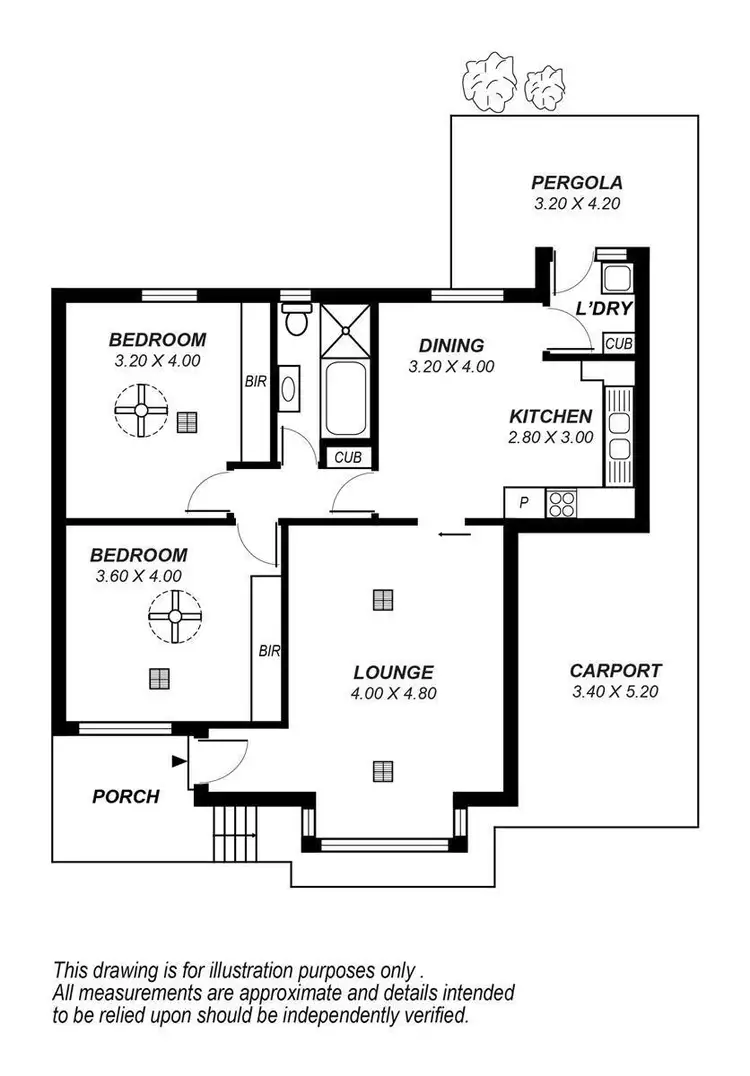 Floorplan of Homely unit listing, 2/36 Montrose Avenue, Netherby SA 5062