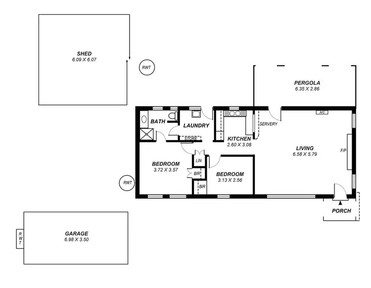 Floorplan of Homely house listing, 7 Bayvue Close, Carrickalinga SA 5204