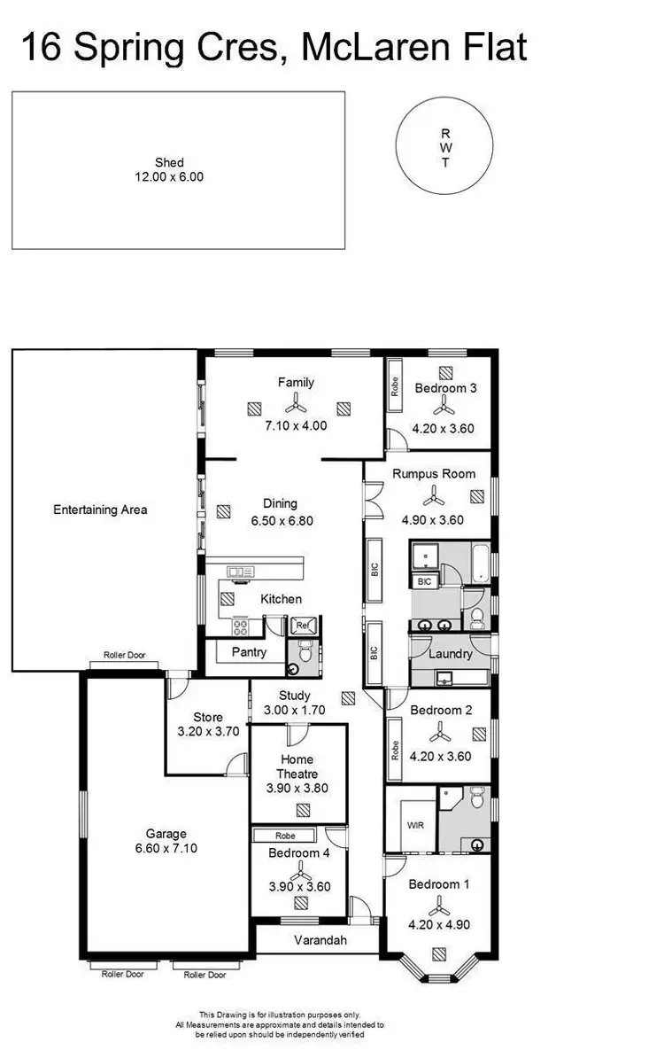Floorplan of Homely house listing, 16 Spring Crescent, Mclaren Flat SA 5171