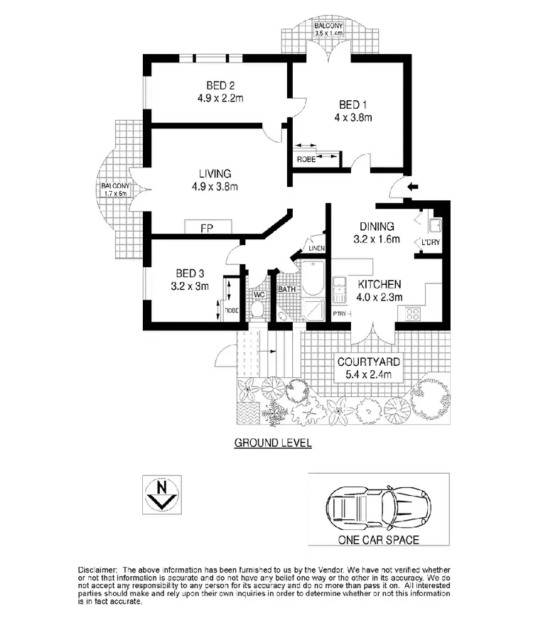 Floorplan of Homely apartment listing, 2 /1 Parkview Road, Fairlight NSW 2094