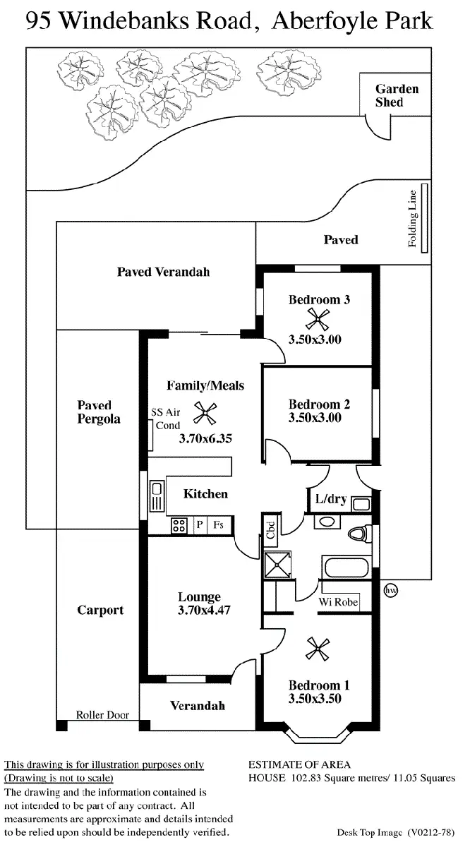 Floorplan of Homely house listing, 95 Windebanks Road, Aberfoyle Park SA 5159
